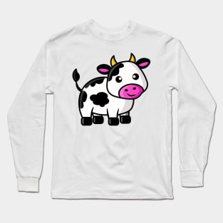 Cute cartoon cow Long Sleeve T-Shirt